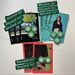 8 Sets of Authentic StockX Tags, Stickers & Cards